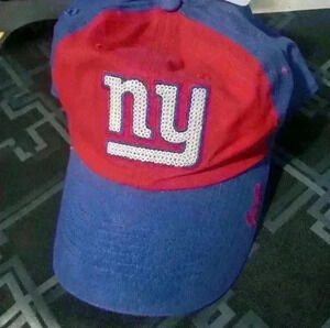 NY Giants NFL hat nwt red and blue sequined